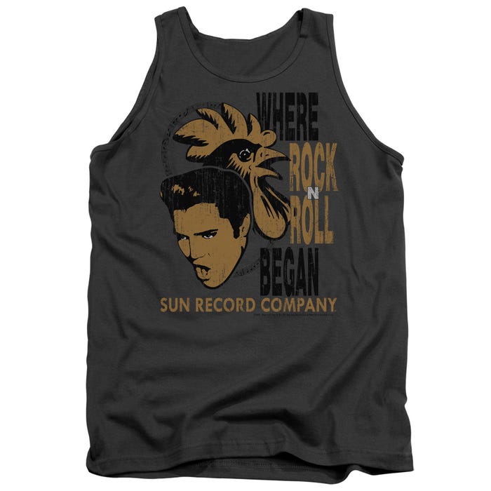 Elvis Presley and The Rooster Sun Record Company Tank Top