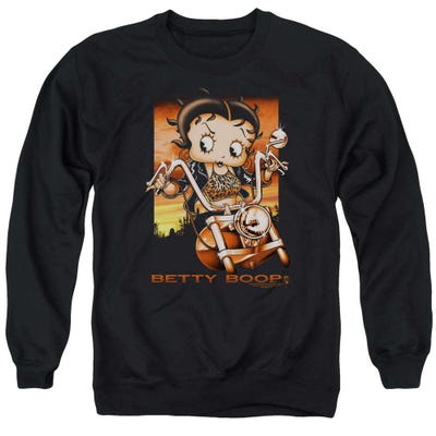 Sunset Rider Betty Boop Moter Cycle Biker Sweatshirt