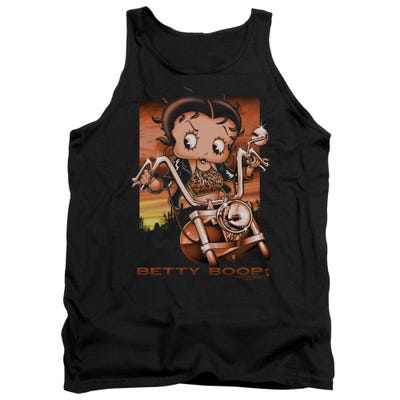 Sunset Rider Betty Boop Moter Cycle Biker Tank Top