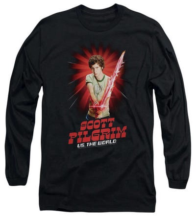 Super Sword Scott Pilgrim Vs The World Long Sleeve Shirt