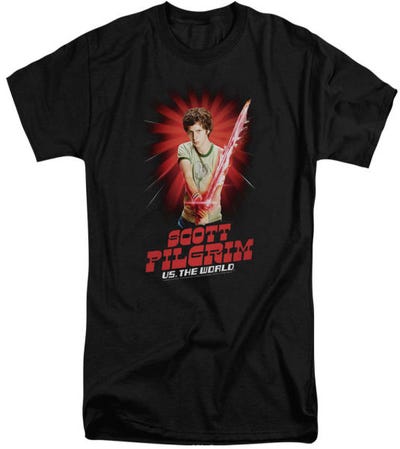 Super Sword Scott Pilgrim Vs The World Tall T-Shirt