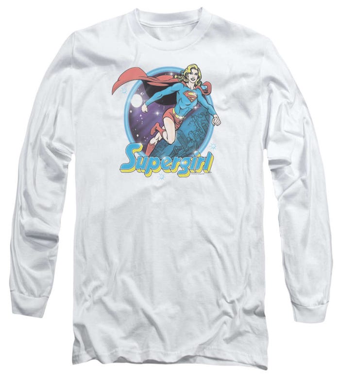 Supergirl Airbrush Long Sleeve Shirt