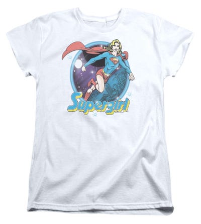 Supergirl Airbrush Womens T-Shirt