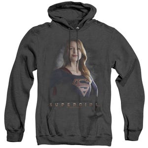 Supergirl TV Series Stand Tall Adult Heather Hoodie