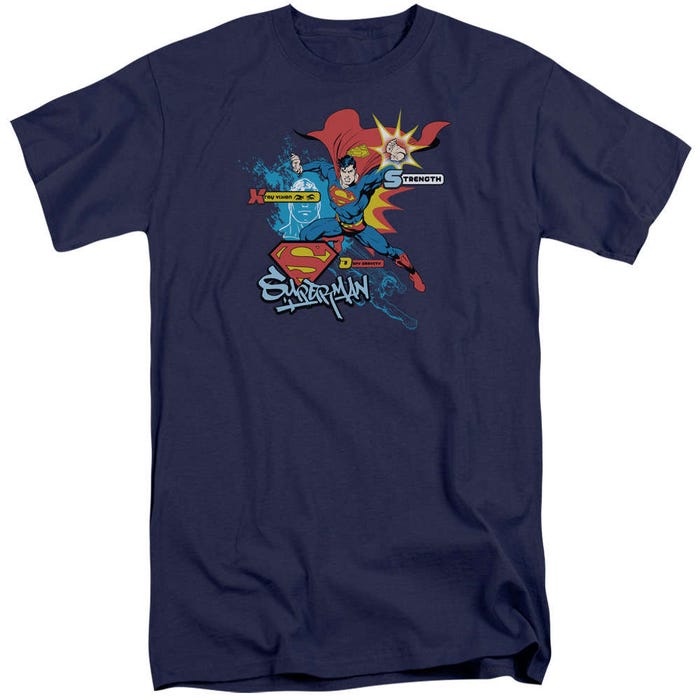 Superman Abilities Tall T-Shirt