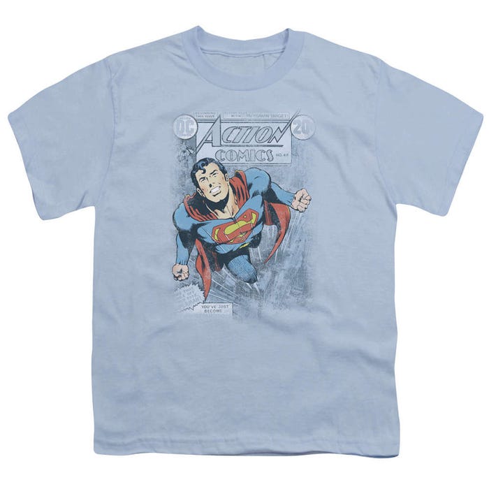 Superman Action Comics #419 Distress Kids T-Shirt