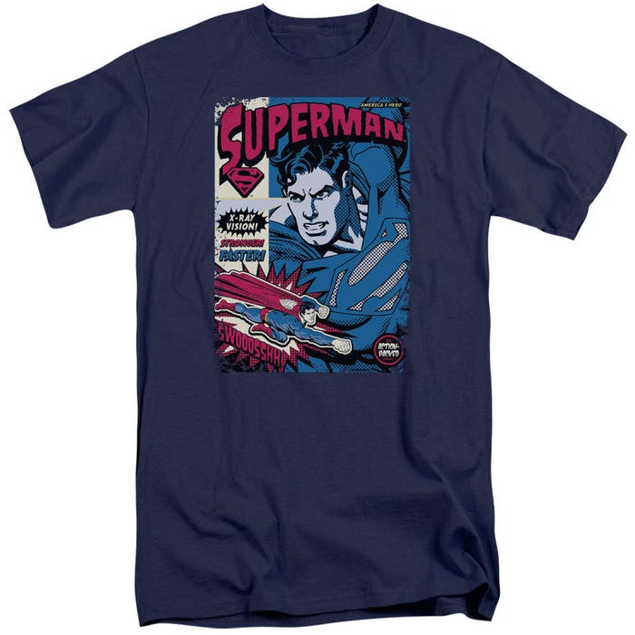 Superman Action Packed Tall T-Shirt