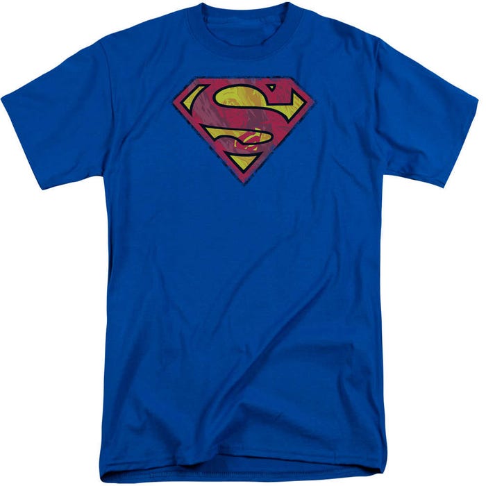 Superman Action Shield Tall T-Shirt
