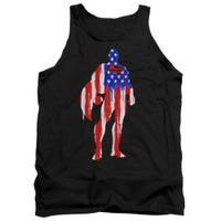 Superman American Flag Silhouette Tank Top