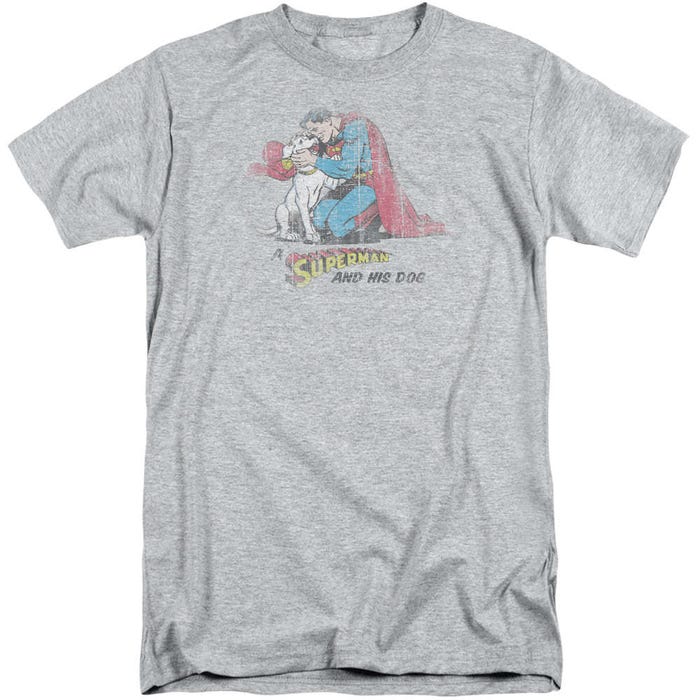 Superman And His Dog Tall T-Shirt