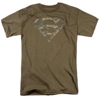 Superman Army Camo Shield  T-Shirt