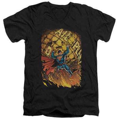 Superman Atlas V-Neck T-Shirt
