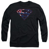 Superman Austallian Shield Long Sleeve Shirt