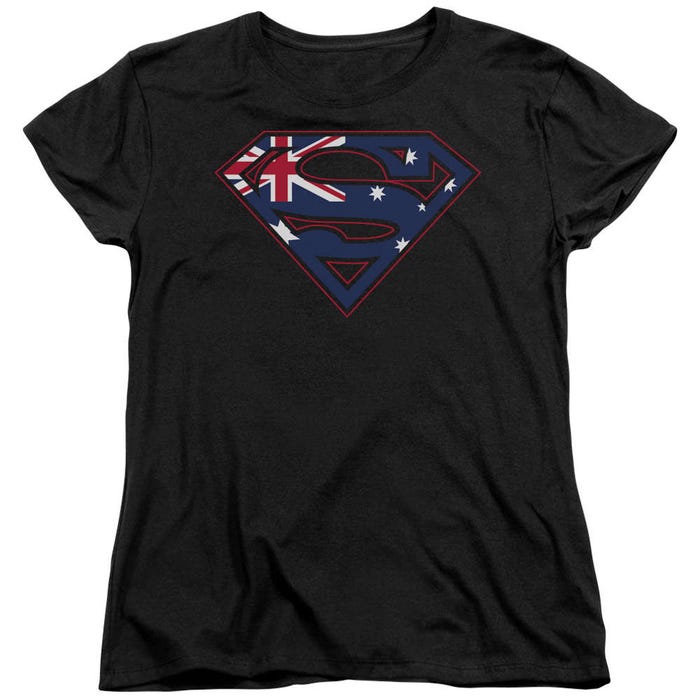 Superman Austallian Shield Womens T-Shirt