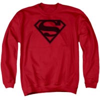 Superman Black Shield With Red Trim Sweatshirt