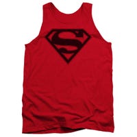 Superman Black Shield With Red Trim Tank Top