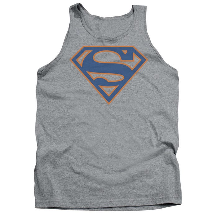 Superman Blue and Orange Shield Tank Top