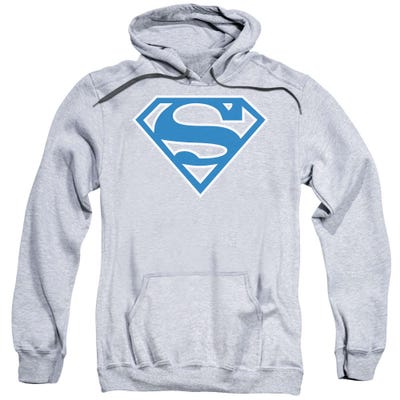 Superman Blue and White Shield Hoodie