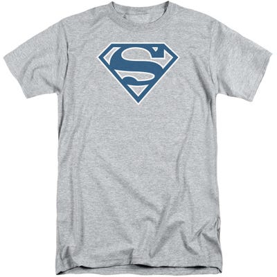 Superman Blue and White Shield Tall T-Shirt