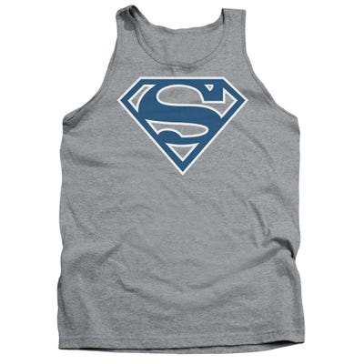 Superman Blue and White Shield Tank Top