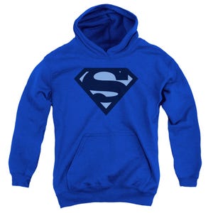 Superman Blue Shield Kids Hoodie