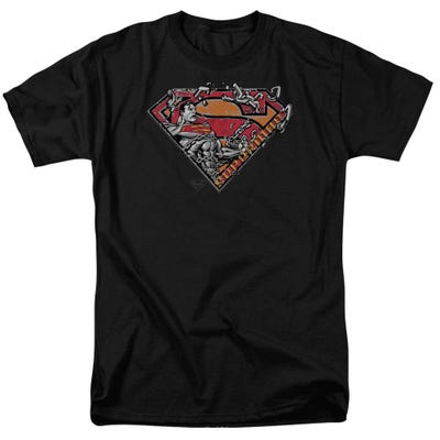 Superman Breaking Chain Logo T-Shirt