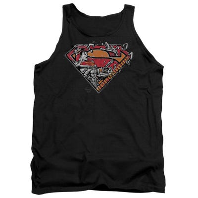 Superman Breaking Chain Logo Tank Top