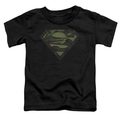 Superman Camo Logo Distressed Toddler T-Shirt