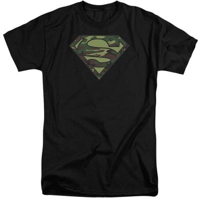 Superman Camo Logo Tall T-Shirt