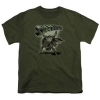 Superman Camo Logo Vintage Kids T-Shirt