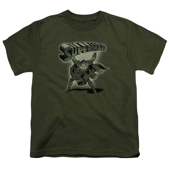 Superman Camo Logo Vintage Kids T-Shirt
