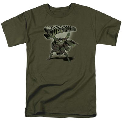 Superman Camo Logo Vintage T-Shirt
