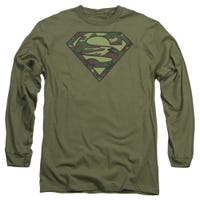 Superman Camouflage Logo Long Sleeve Shirt