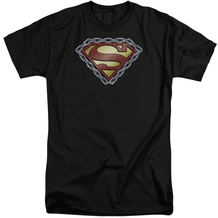 Superman Chained Shield Tall T-Shirt