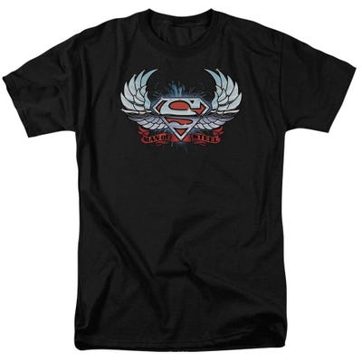 Superman Chrome Wings Shield T-Shirt