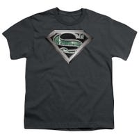 Superman Circuitry Logo Kids T-Shirt