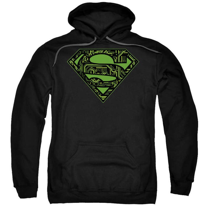Superman Circuits Shield Hoodie
