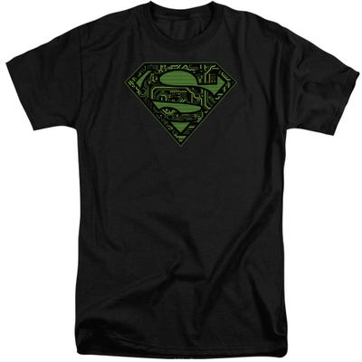 Superman Circuits Shield Tall T-Shirt