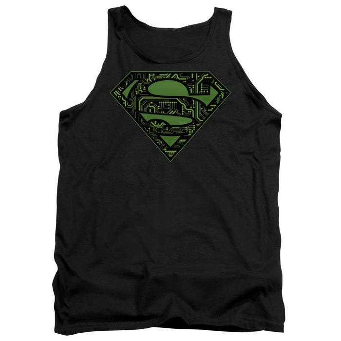 Superman Circuits Shield Tank Top