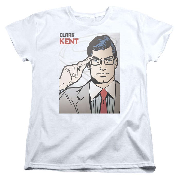 Superman Clark Kent Cover Womens T-Shirt