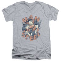 Superman Coming At Ya V-Neck T-Shirt