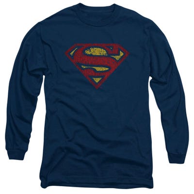 Superman Crackle S Long Sleeve Shirt