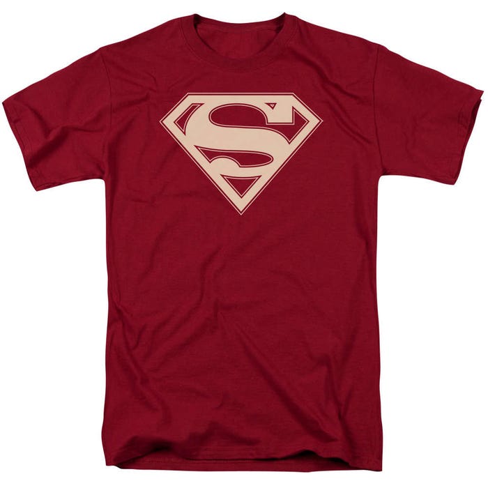 Superman Cream Shield With Crimson Trim T-Shirt