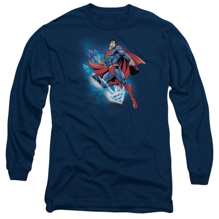Superman Crystallize Long Sleeve Shirt