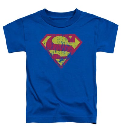Superman Distressed Classic Logo Toddler T-Shirt