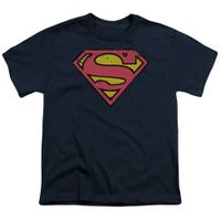 Superman Distressed Shield Kids T-Shirt