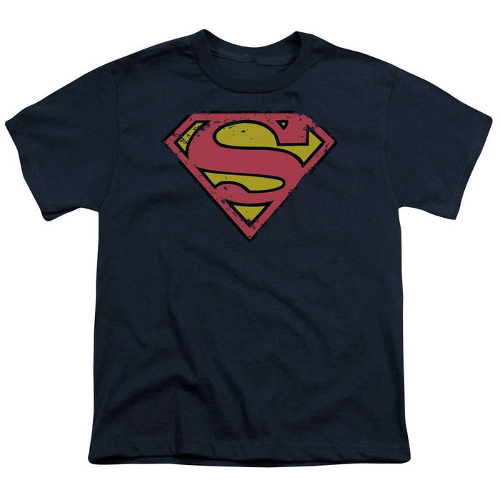 Superman Distressed Shield Kids T-Shirt