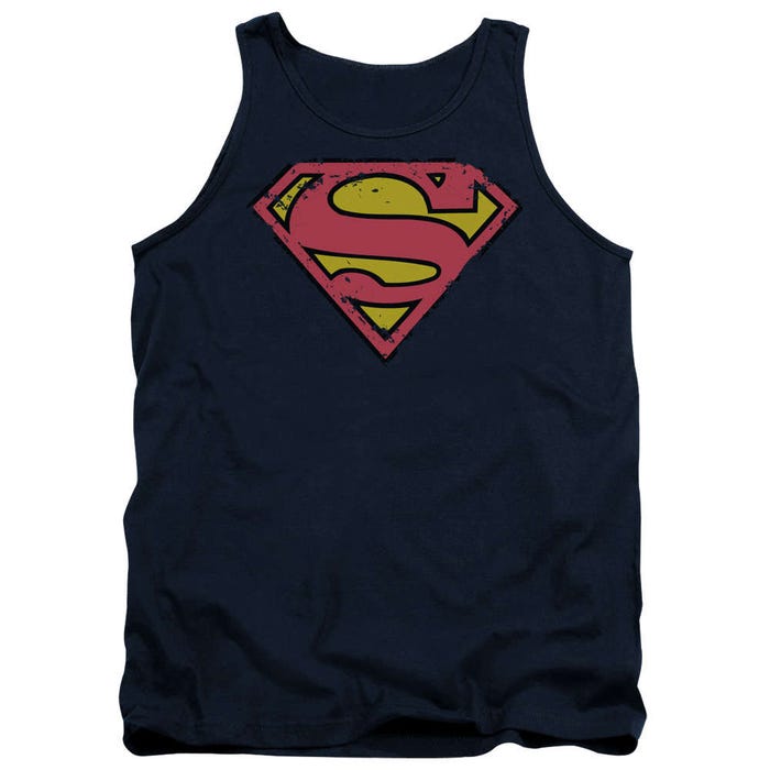 Superman Distressed Shield Tank Top