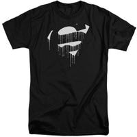 Superman Dripping Shield Tall T-Shirt