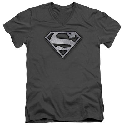 Superman Duct Tape Shield V-Neck T-Shirt